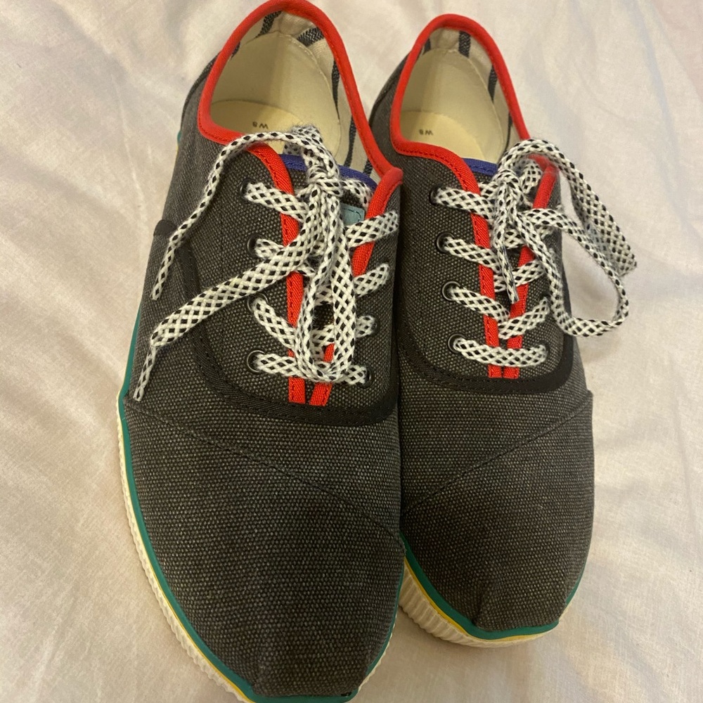 TOMS Cordones Boardwalk Platform Sneakers Womens 8